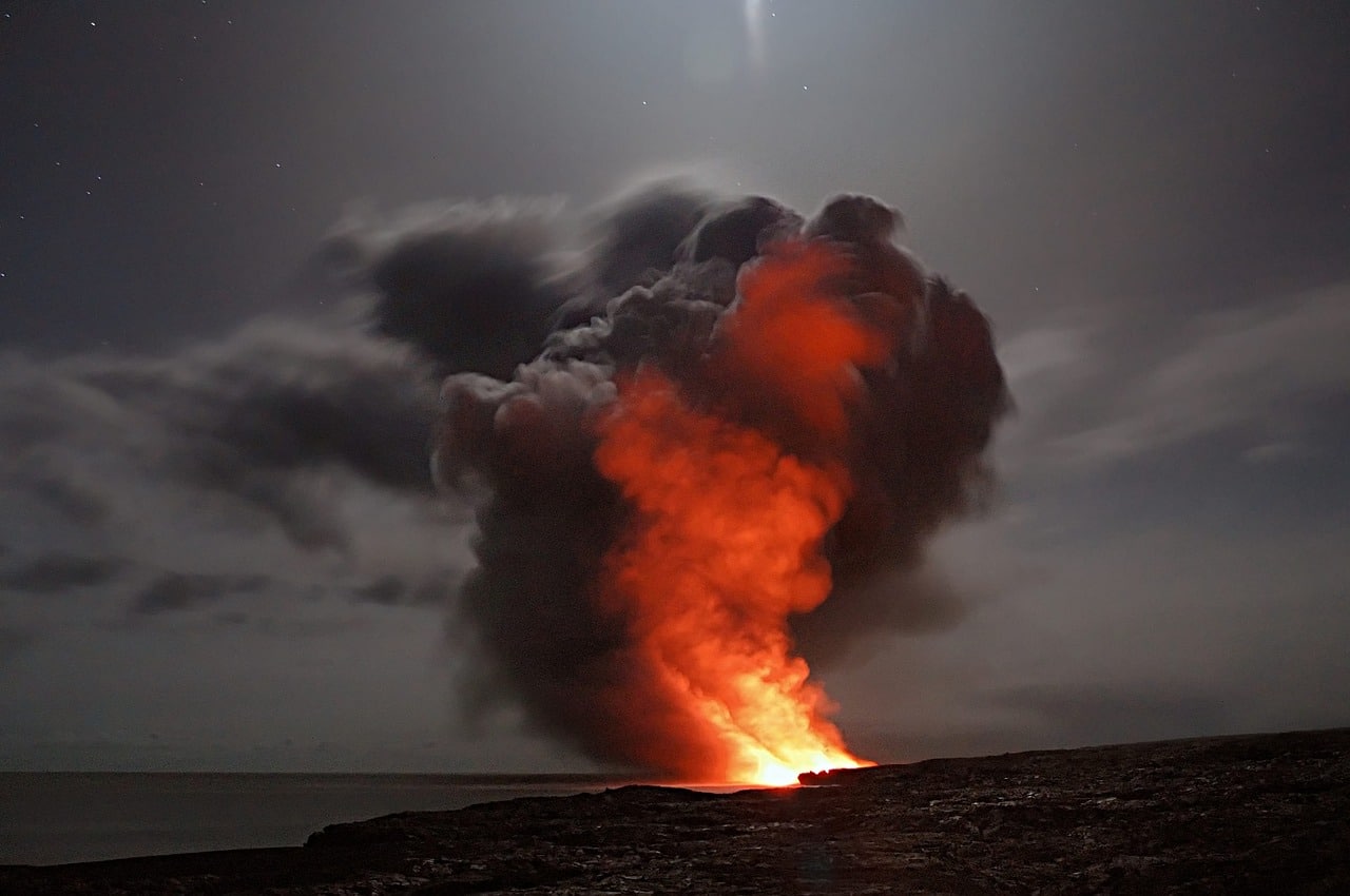 volcano, hawaii, lava